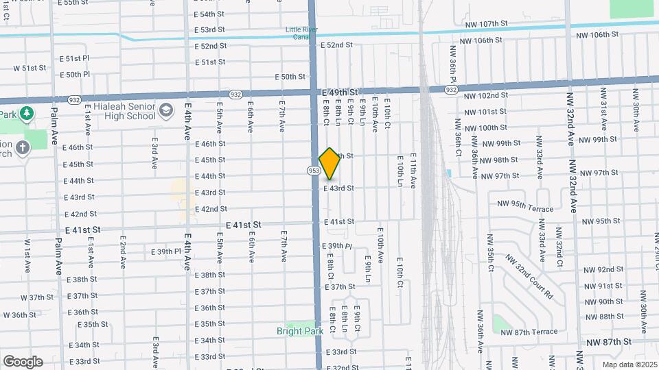 4307 E 8th Ct Map and Location Details