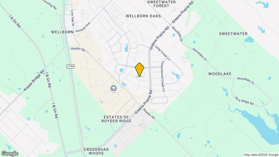 15615 Wood Brook Ln Mapa y Detalles de la Ubicación