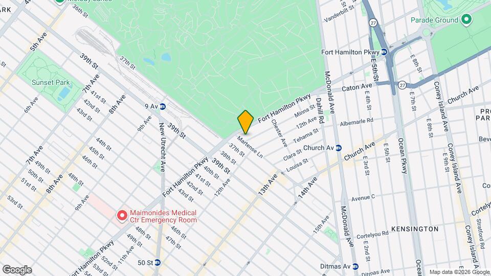 1121 36th Street Map and Location Details