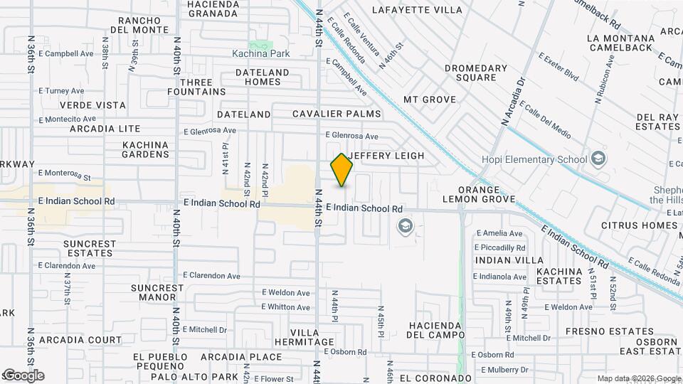 4120 N 44th Pl Map and Location Details