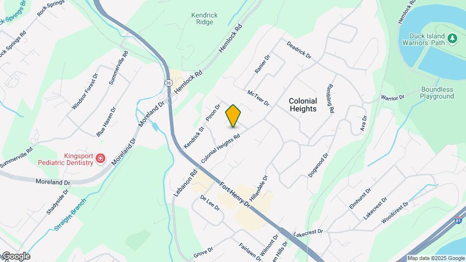 220 Colonial Heights Rd Map and Location Details