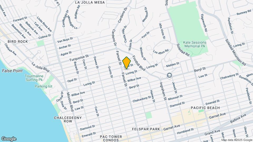1326 Loring St Mapa y Detalles de la Ubicación