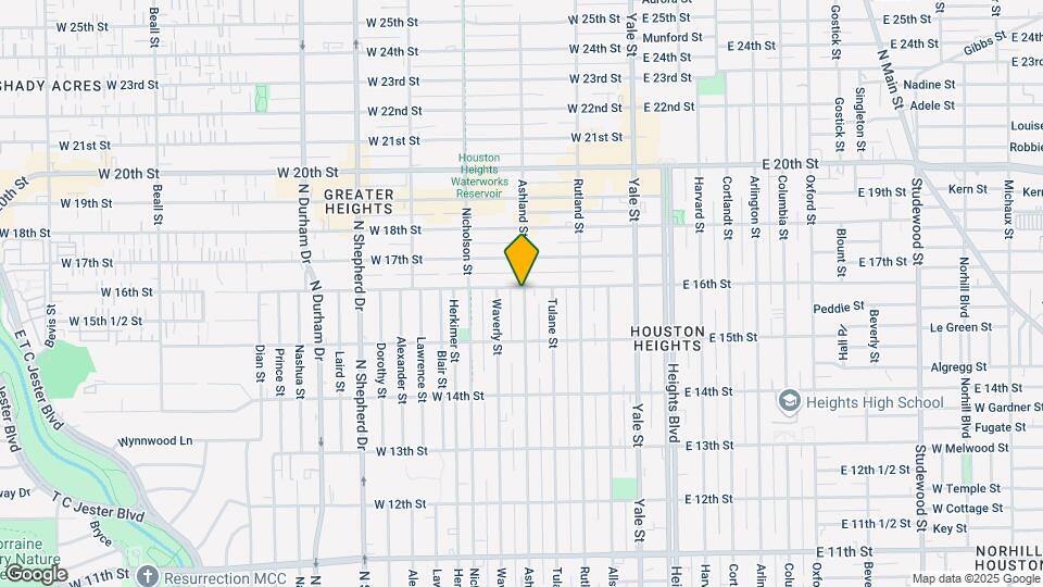 402 W 16th St Map and Location Details