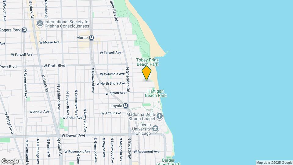1041 W North Shore Ave-Unit -Unit 1N Map and Location Details