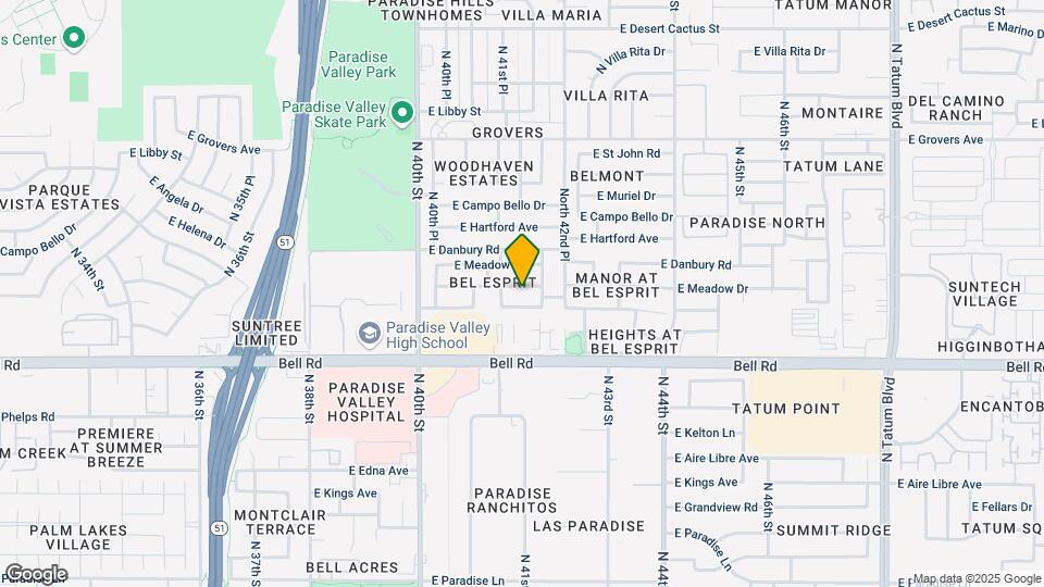 4135 E Coolbrook Ave Map and Location Details