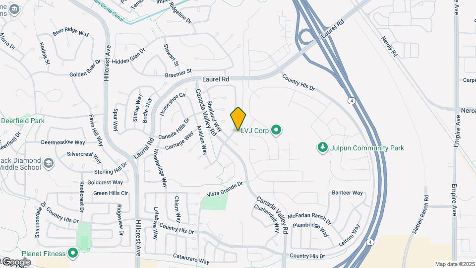 4668 Palomino Way Mapa y Detalles de la Ubicación