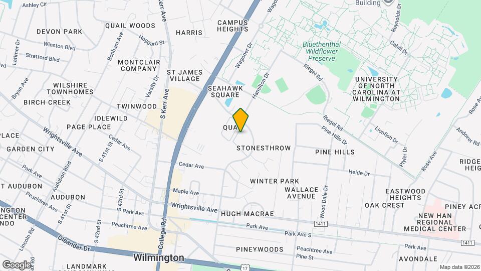 University Place Apartments Map and Location Details