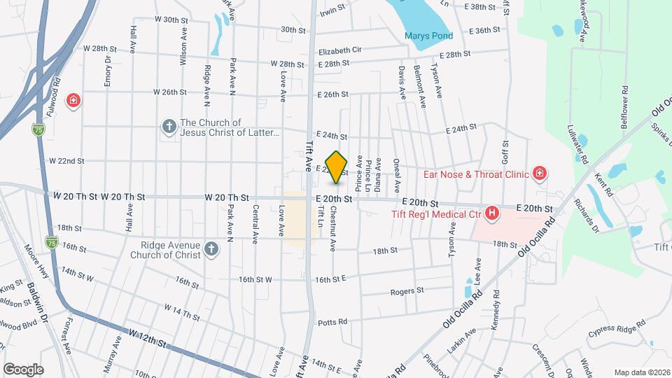 2004 Chestnut Ave Map and Location Details