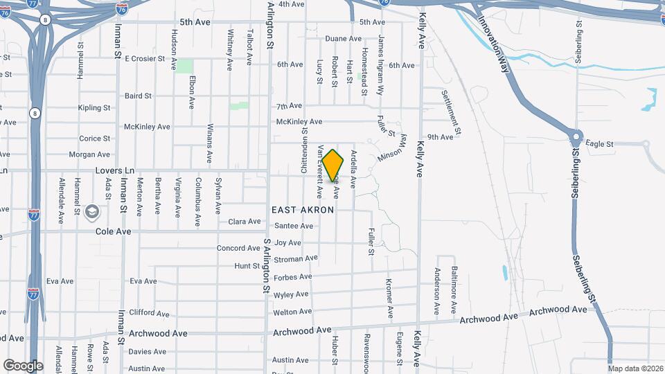 668 Roscoe Ave Map and Location Details