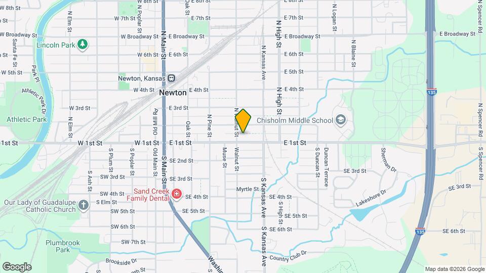 406 1/2 E 1st St Map and Location Details