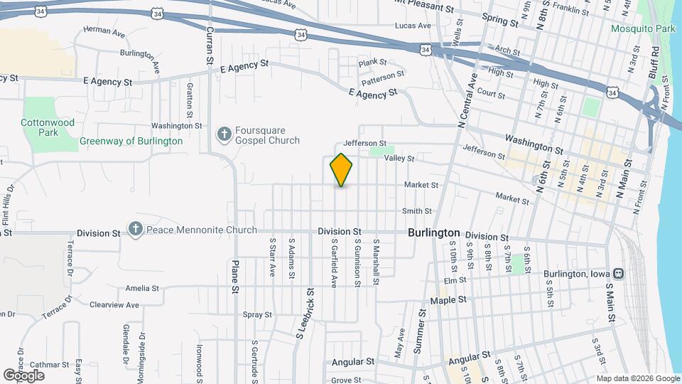 104 S Garfield Ave Mapa y Detalles de la Ubicación