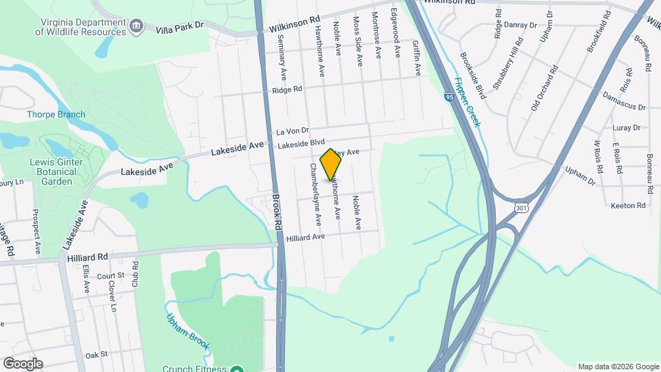 5604 Hawthorne Ave, Unit #1 Map and Location Details