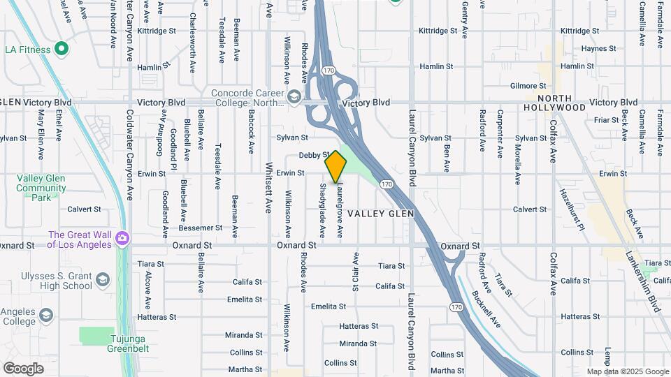 6137 Laurelgrove Ave Map and Location Details