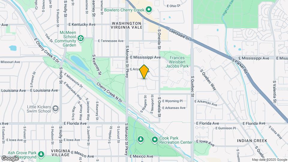 1250 S Monaco Street Pky, Unit 17 Mapa y Detalles de la Ubicación