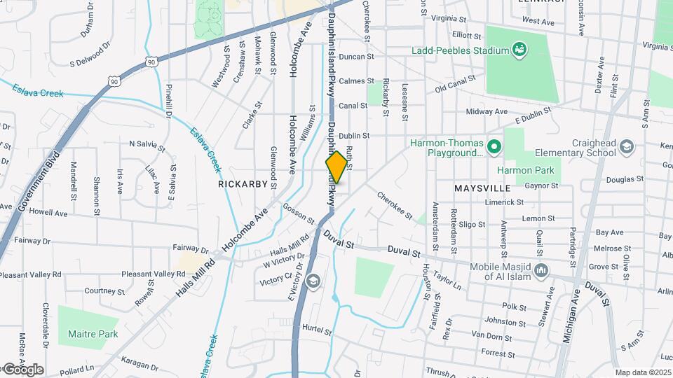 713 Dauphin Island Pky, Unit Apartment C Mapa y Detalles de la Ubicación