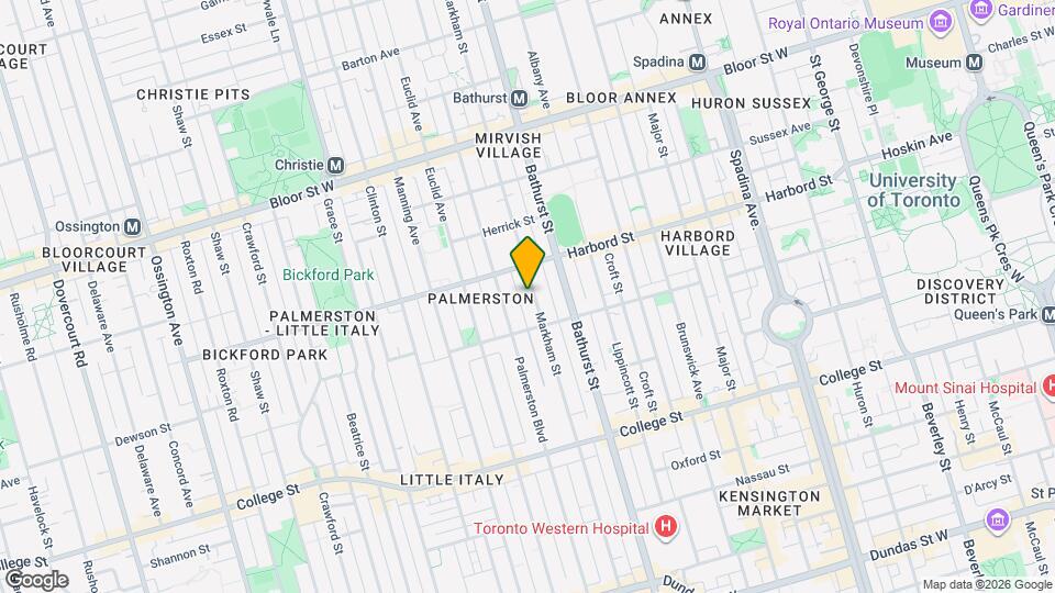 436 Markham St Map and Location Details