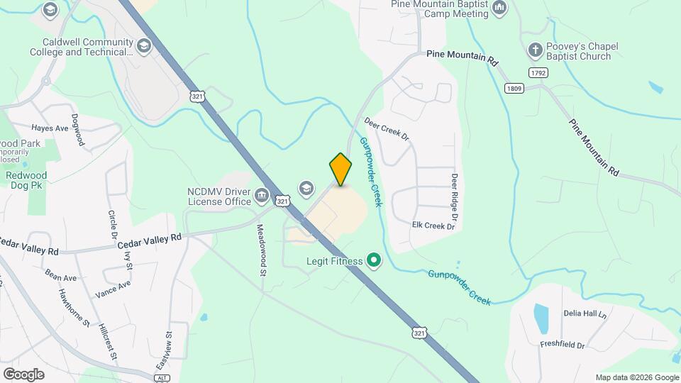 Powder Creek Apartments Map and Location Details