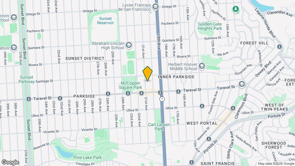 2344 21st Ave Map and Location Details