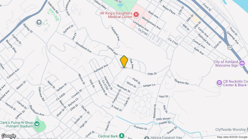 1404 29th St Map and Location Details