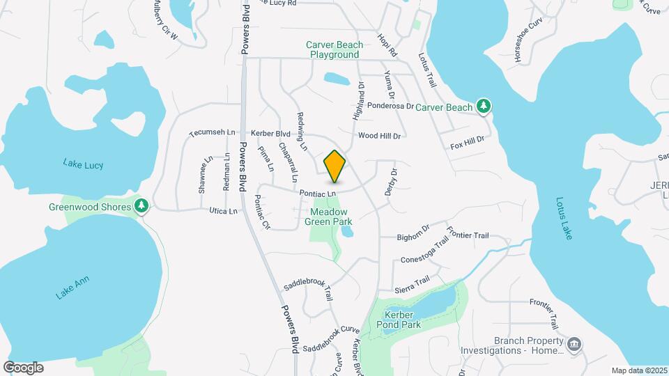 880 Pontiac Ln Map and Location Details