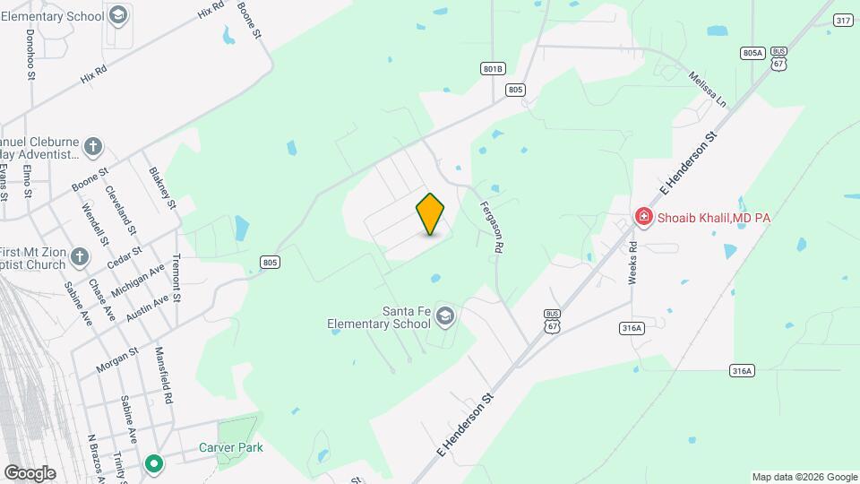 845 Eagles Nest Dr Mapa y Detalles de la Ubicación