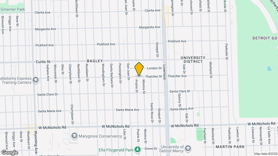 17612 Prairie St Map and Location Details