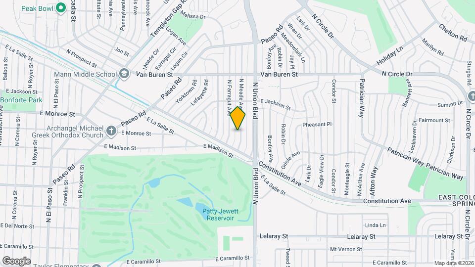 2220 N Meade Ave Map and Location Details