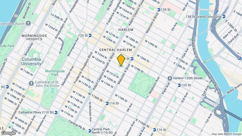 110 W 123rd St Map and Location Details