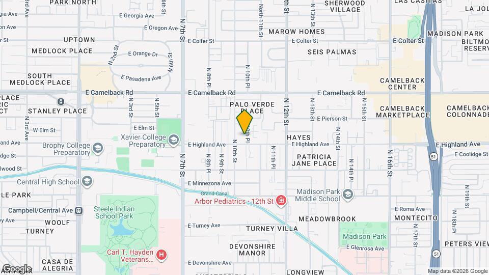 4710 N 10th Pl Map and Location Details