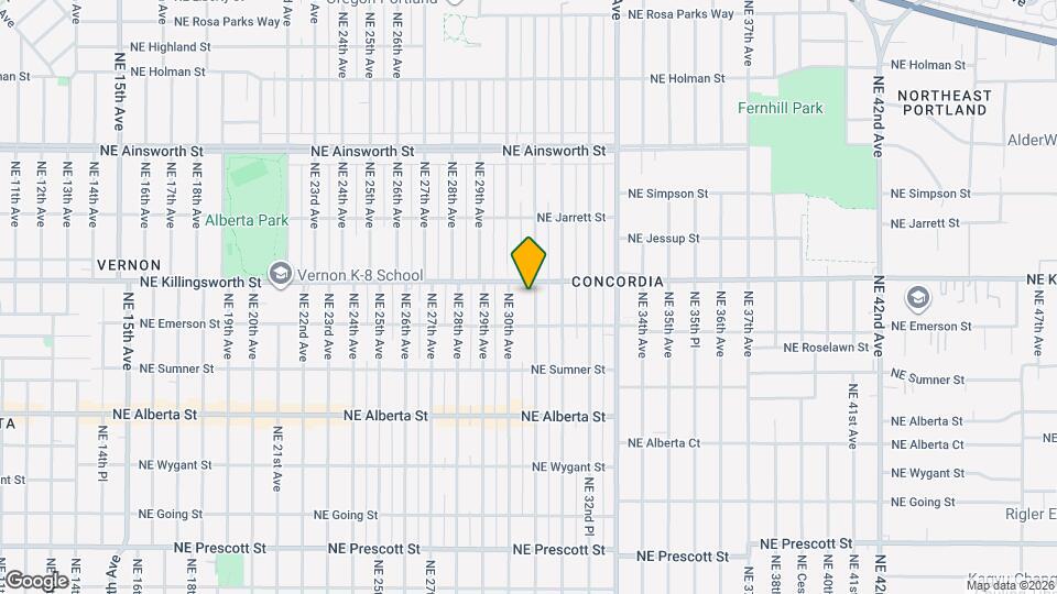 5417 NE 31st Ave Map and Location Details