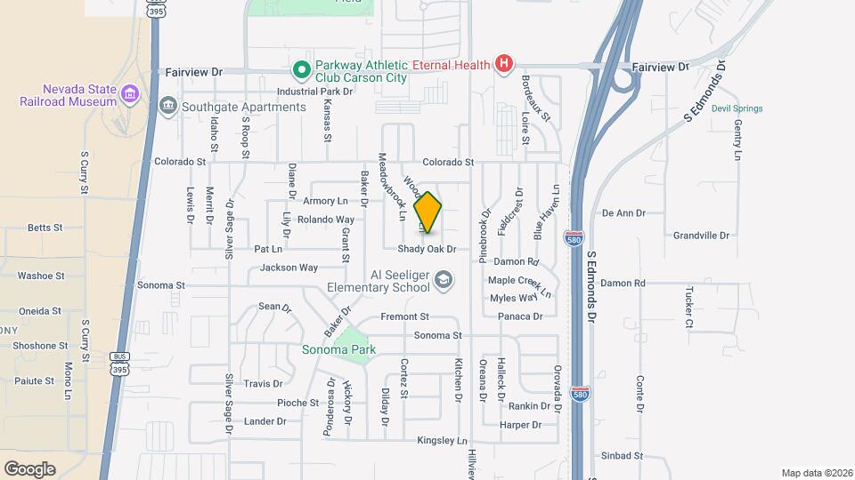2621 Woodcrest Ln Mapa y Detalles de la Ubicación