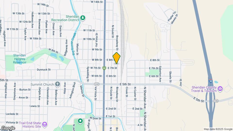 1124 Broadway St Map and Location Details