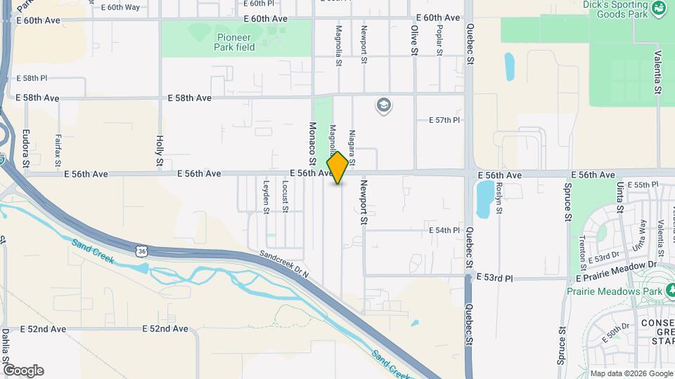 5561 Niagara St Map and Location Details