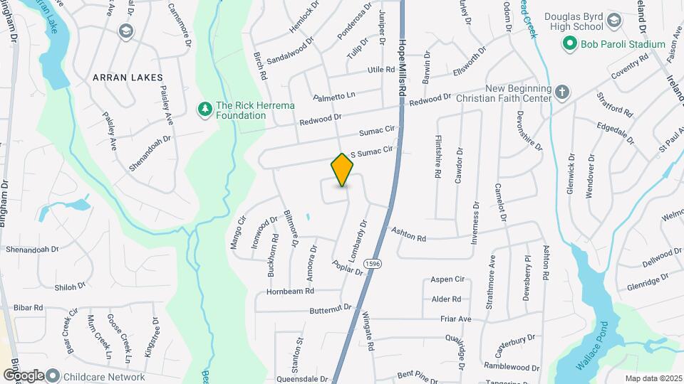 1910 Poplar Dr Map and Location Details