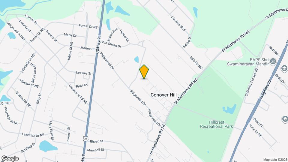 1381 Springdale Dr Map and Location Details