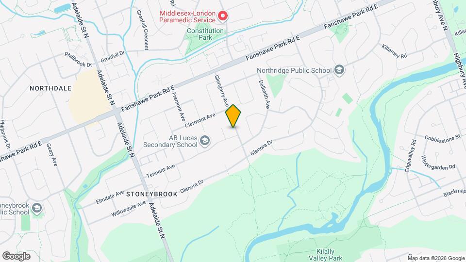 1473 Glengarry Ave Map and Location Details