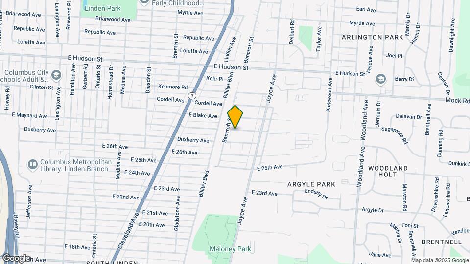 1649 Maynard Ave Map and Location Details