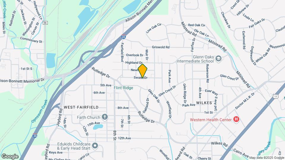 405 Swann Dr Map and Location Details