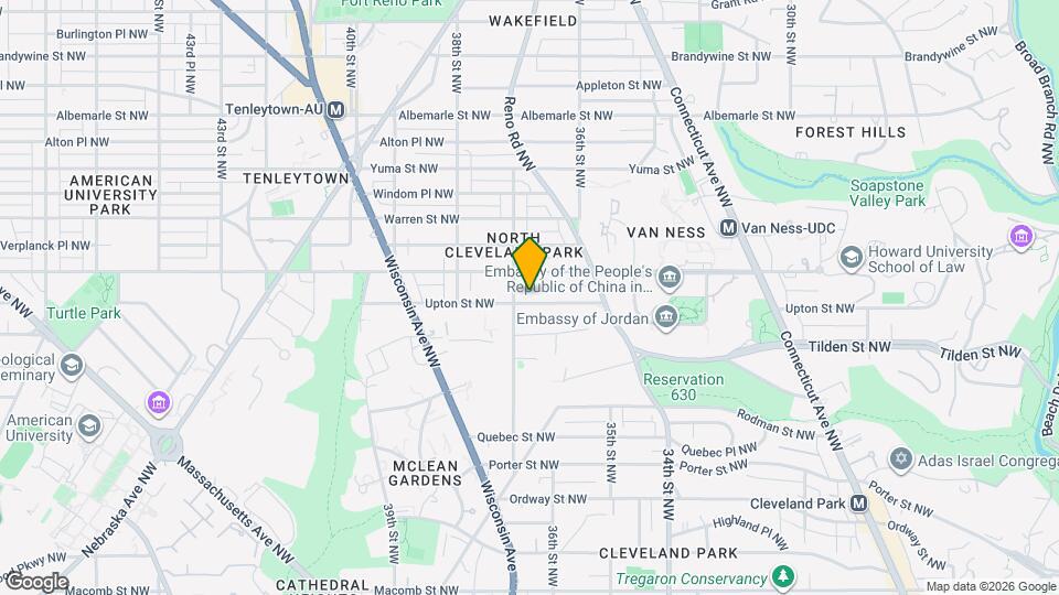 3677 Upton St NW Map and Location Details
