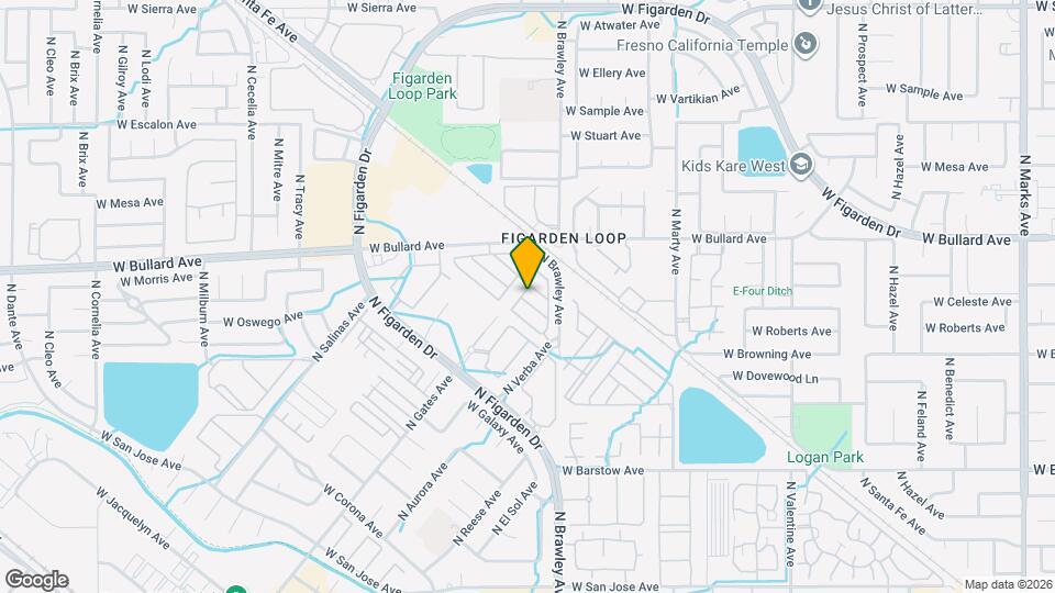 4044 W Peach Tree Ln Map and Location Details