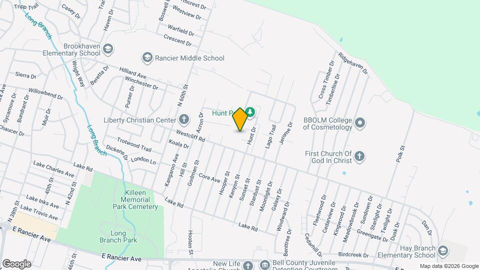 4501 Hunt Cir, Unit Unit B Map and Location Details