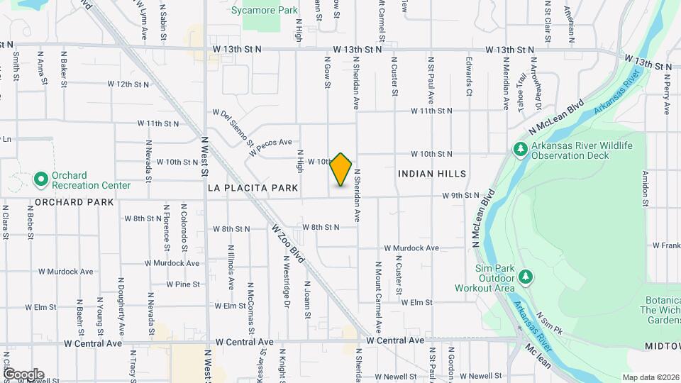 3304 W 9th St N Map and Location Details