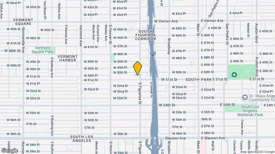 5017 S Figueroa St Map and Location Details
