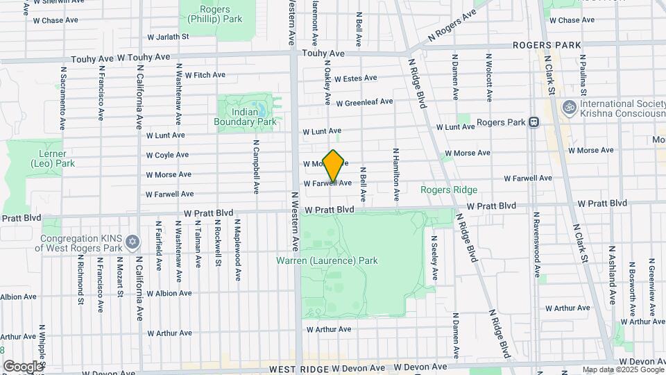 6827 N Oakley Ave Map and Location Details