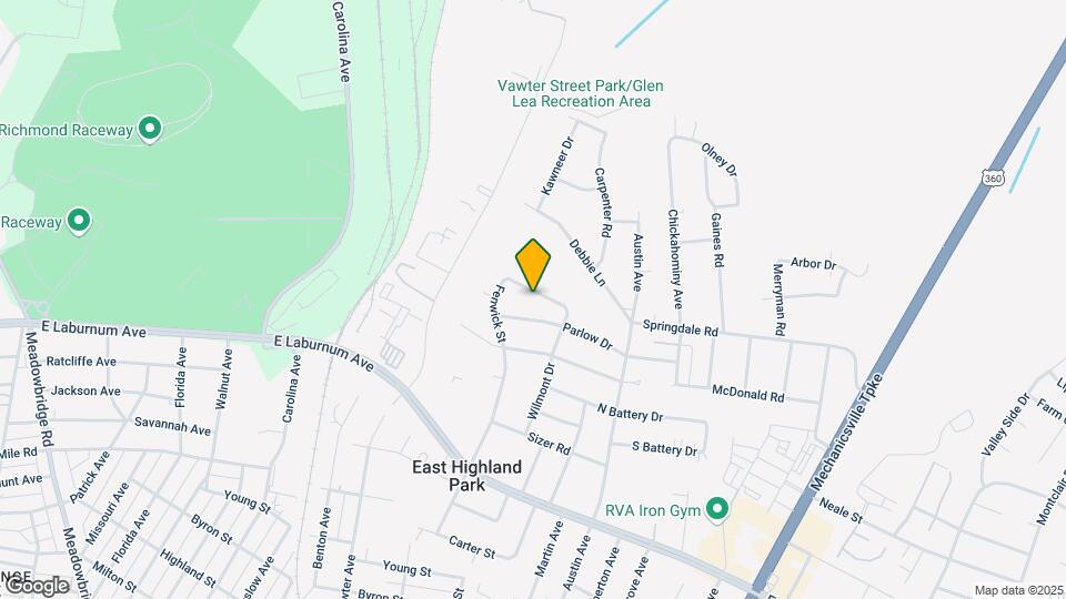 1709 Glenview Rd Map and Location Details