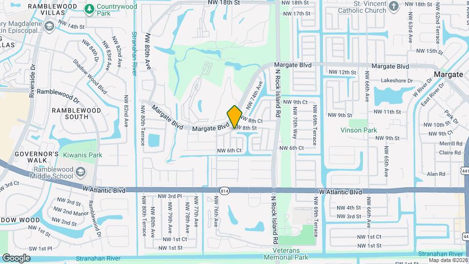 7470 NW 7th Pl Map and Location Details