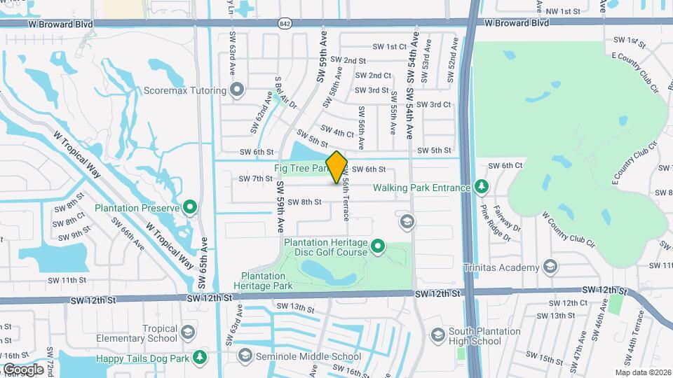 5680 SW 7th St Map and Location Details