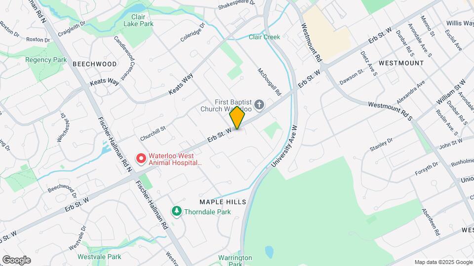 333 Erb St. W Map and Location Details