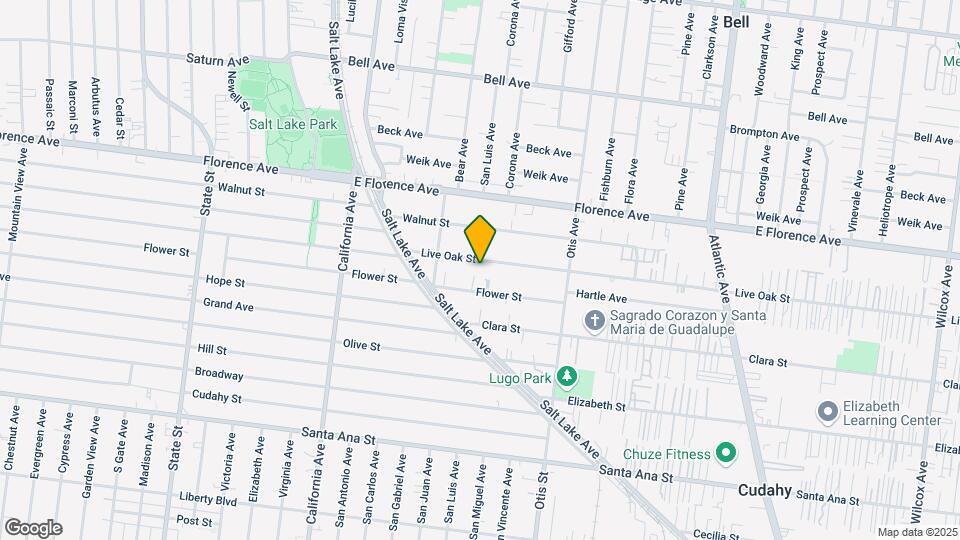 3914 Live Oak St Map and Location Details