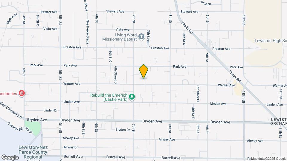 711 Warner Ave Map and Location Details